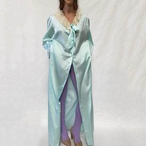 Bert Yelin for Iris 1960's powder blue house robe